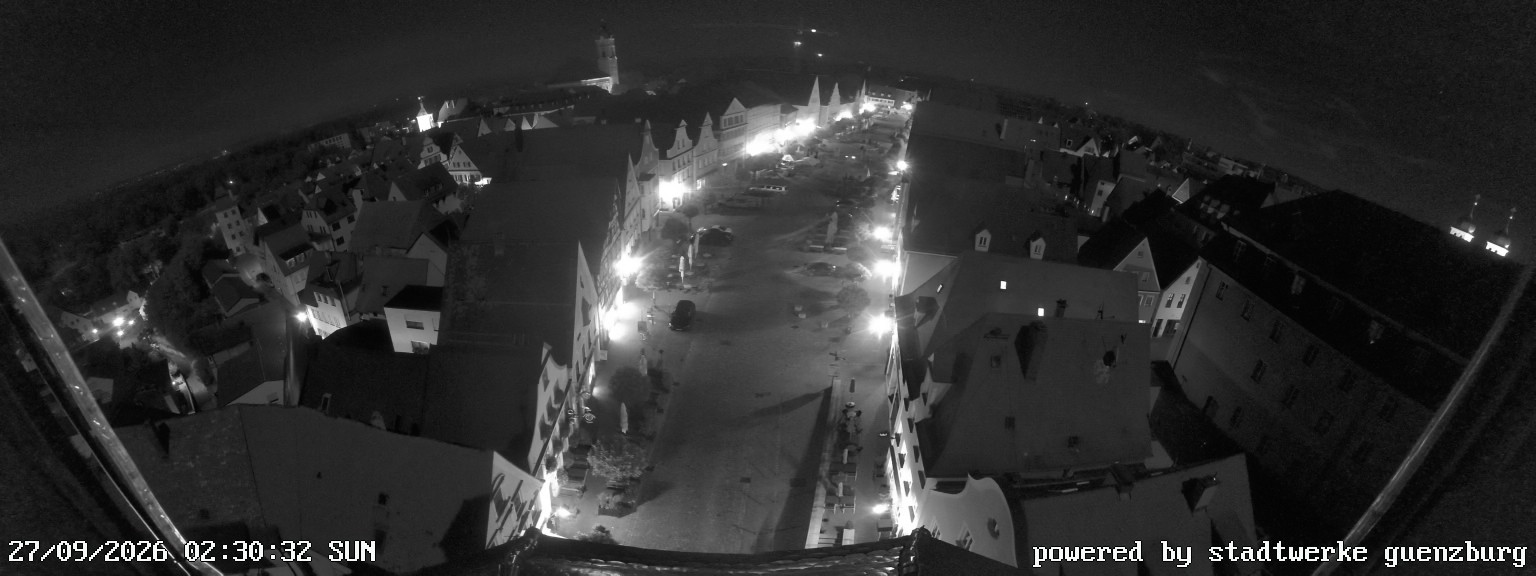 Archiv Foto Webcam Günzburg Marktplatz