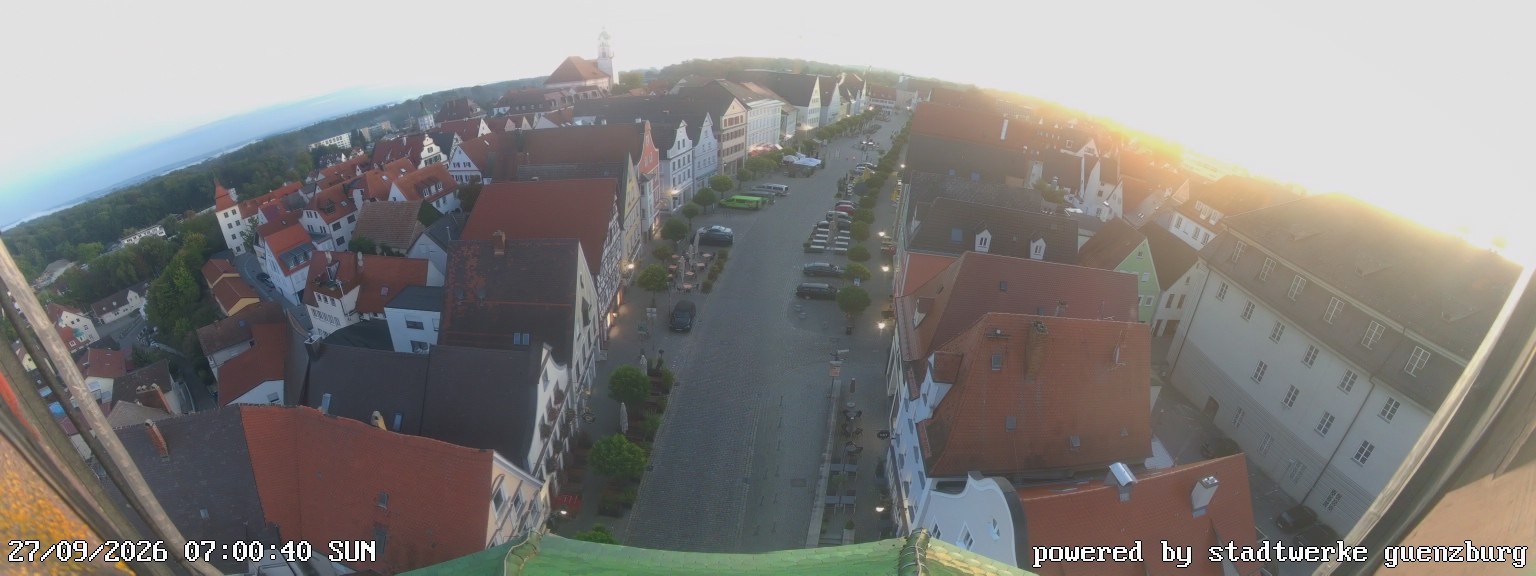Archiv Foto Webcam Günzburg Marktplatz