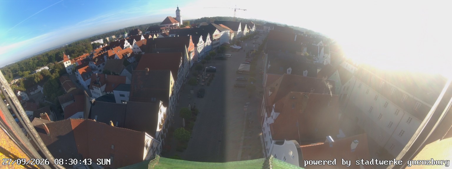 Archiv Foto Webcam Günzburg Marktplatz