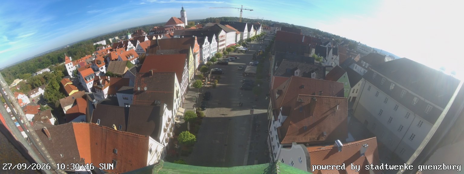 Archiv Foto Webcam Günzburg Marktplatz