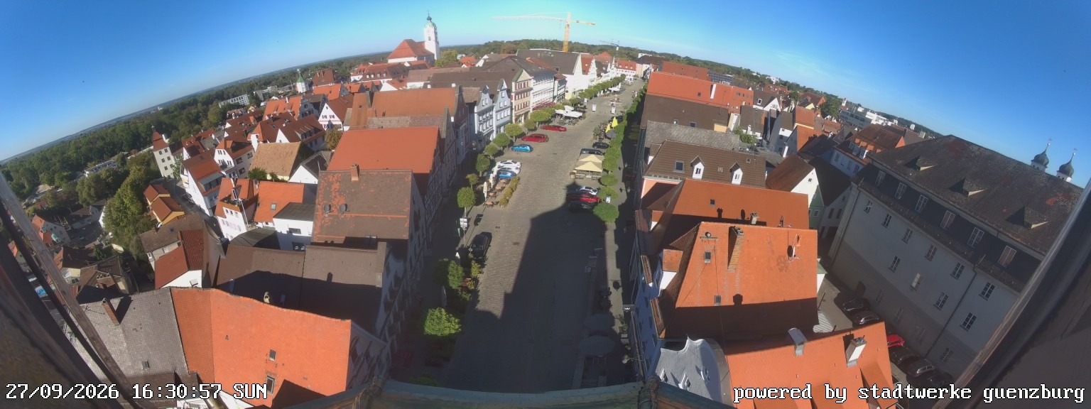 Archiv Foto Webcam Günzburg Marktplatz