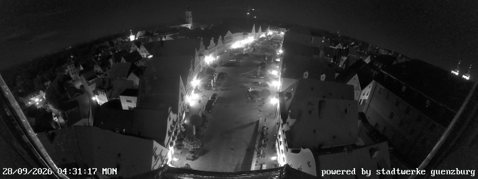 Archiv Foto Webcam Günzburg Marktplatz