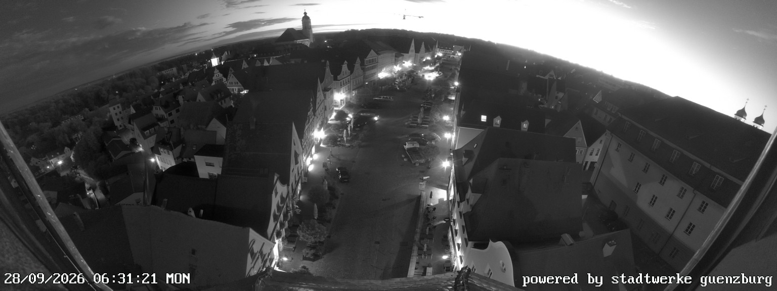 Archiv Foto Webcam Günzburg Marktplatz
