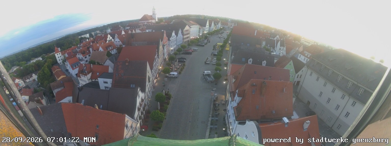 Archiv Foto Webcam Günzburg Marktplatz