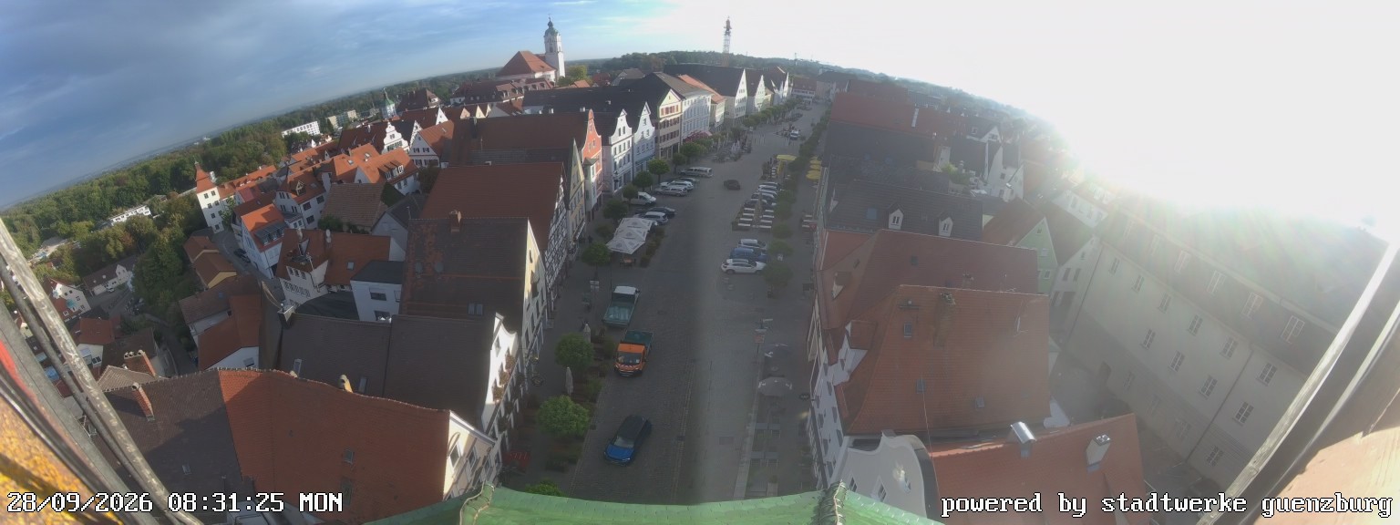 Archiv Foto Webcam Günzburg Marktplatz
