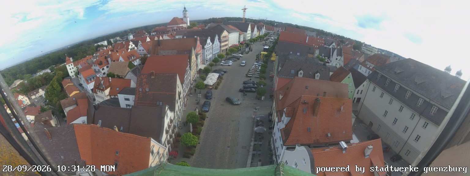 Archiv Foto Webcam Günzburg Marktplatz