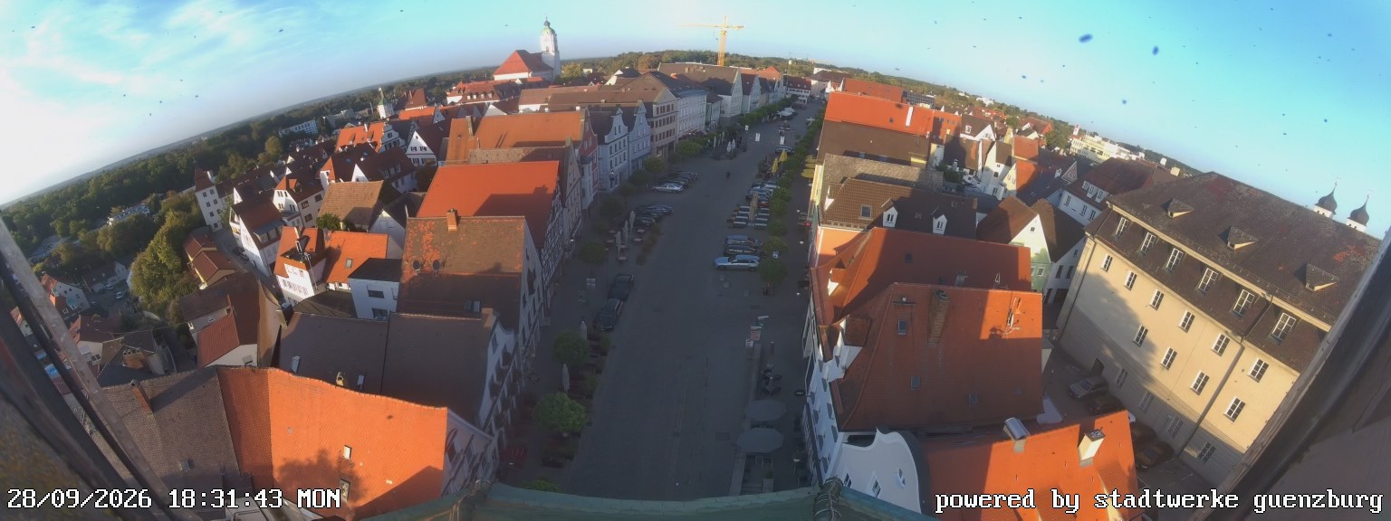 Archiv Foto Webcam Günzburg Marktplatz