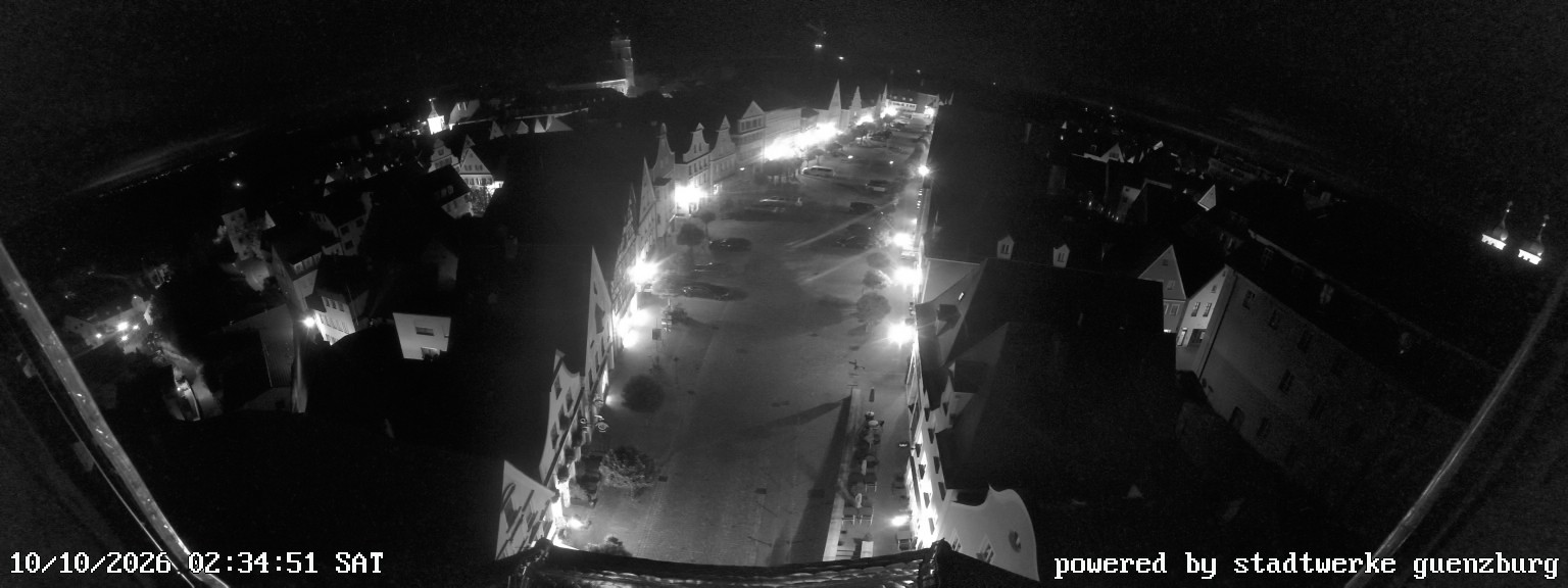 Archived image Webcam Günzburg Town Square