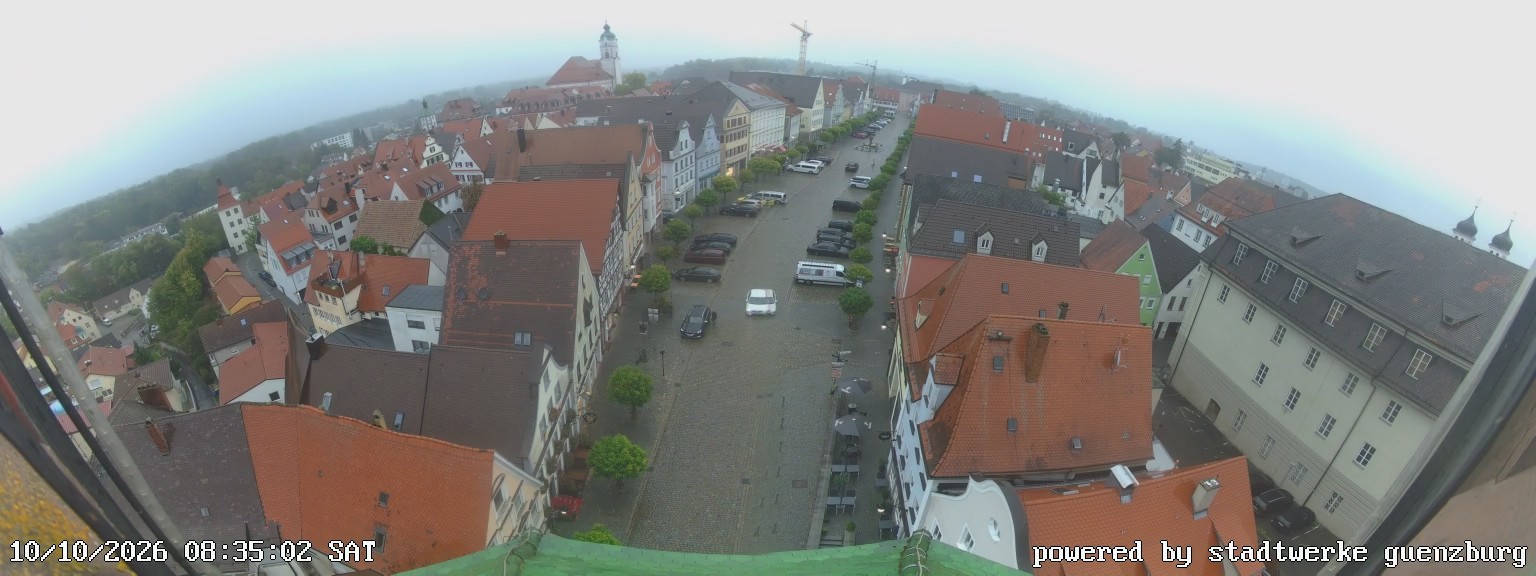 Archived image Webcam Günzburg Town Square
