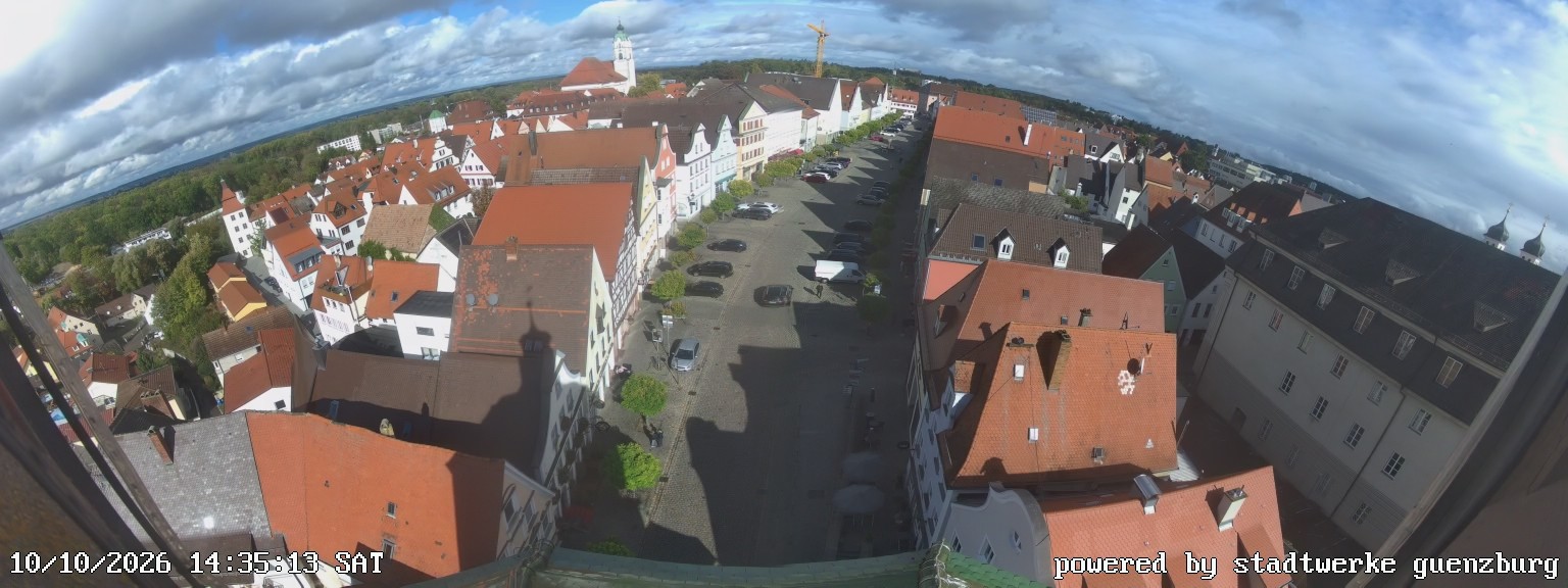Archived image Webcam Günzburg Town Square