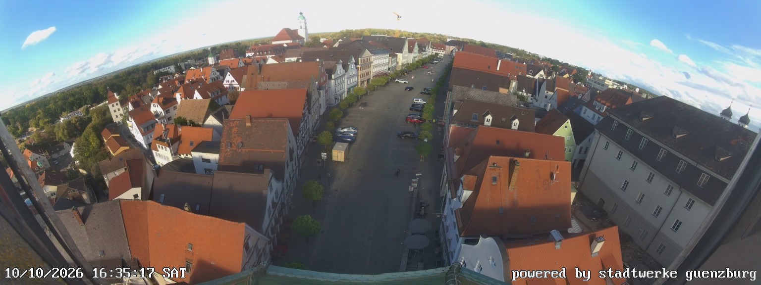 Archived image Webcam Günzburg Town Square
