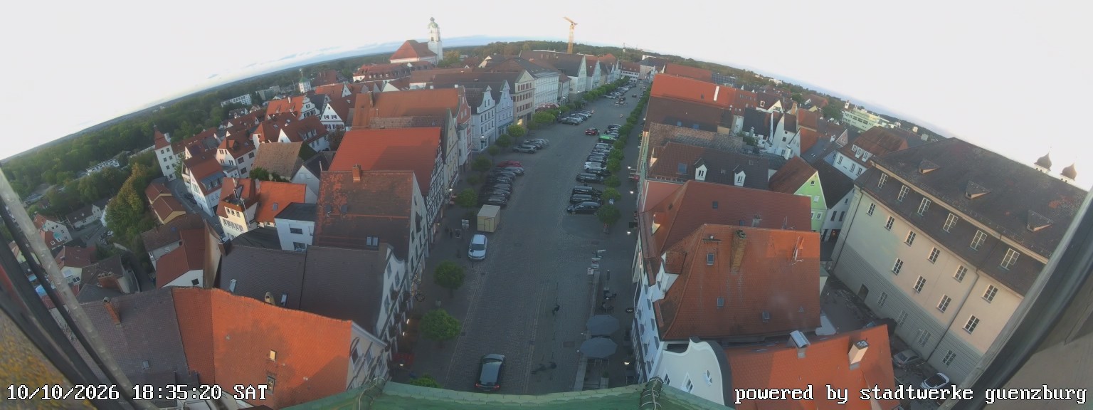 Archived image Webcam Günzburg Town Square