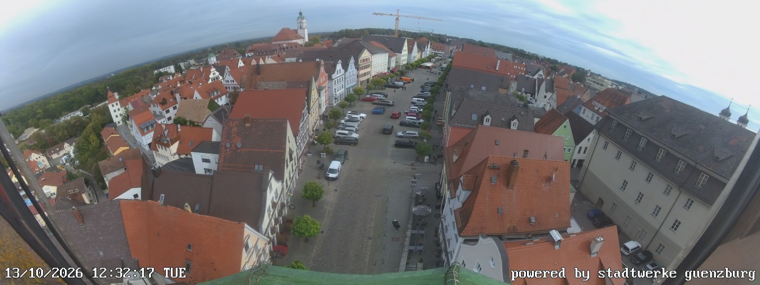 Archiv Foto Webcam Günzburg Marktplatz