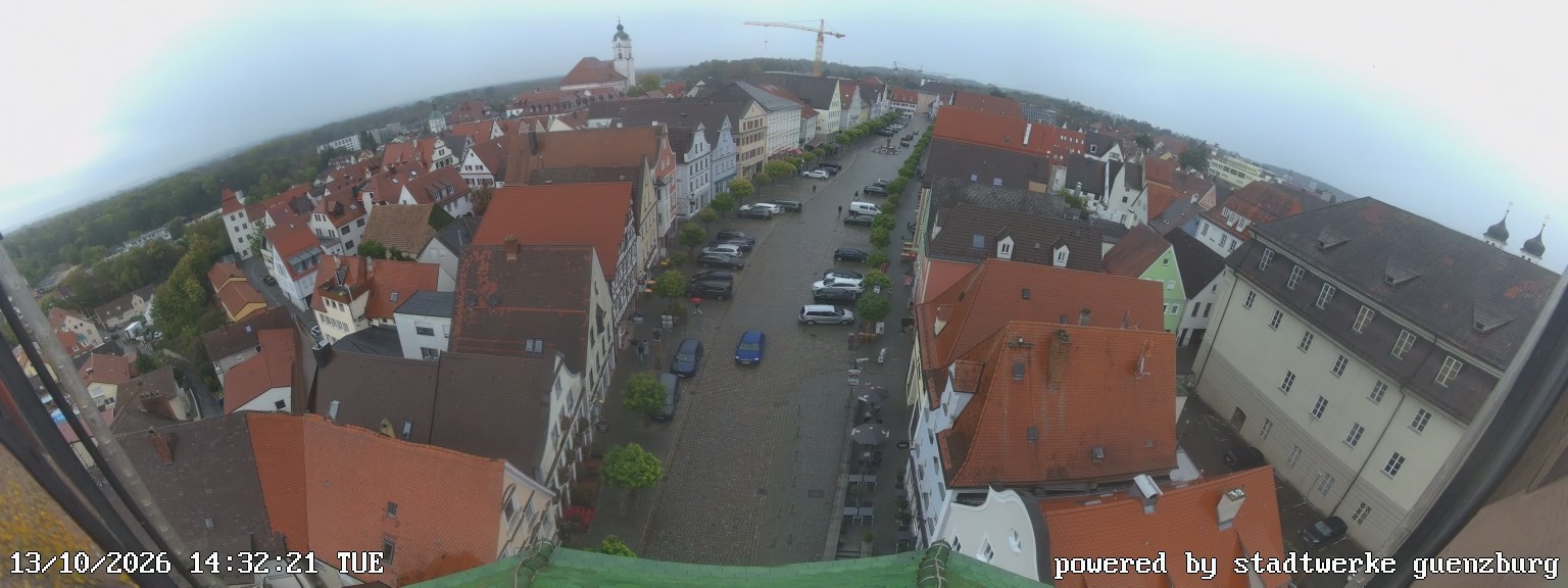 Archiv Foto Webcam Günzburg Marktplatz