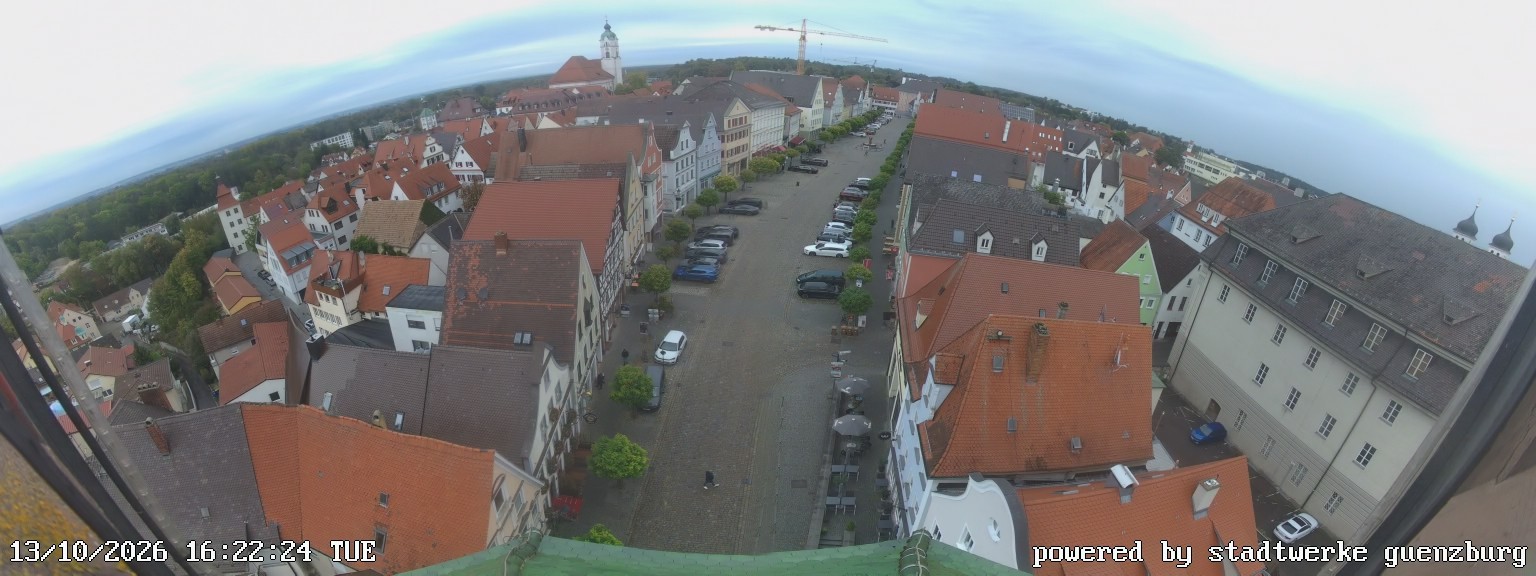 Archiv Foto Webcam Günzburg Marktplatz