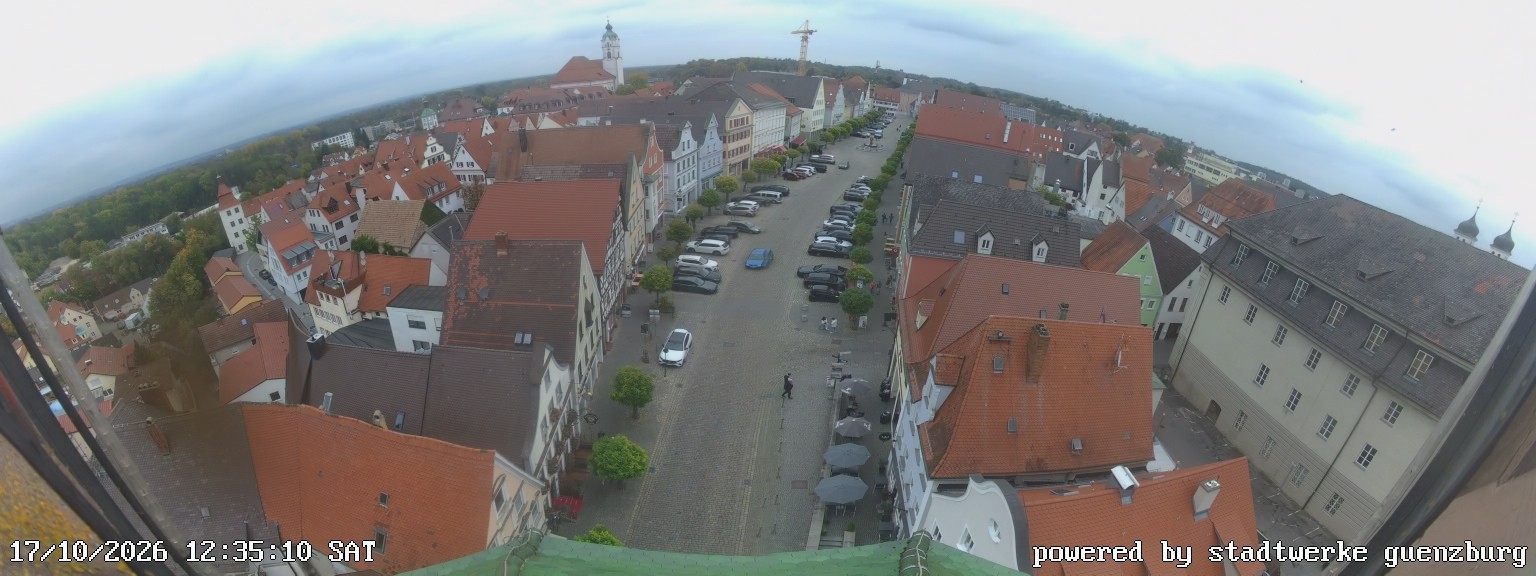 Archiv Foto Webcam Günzburg Marktplatz