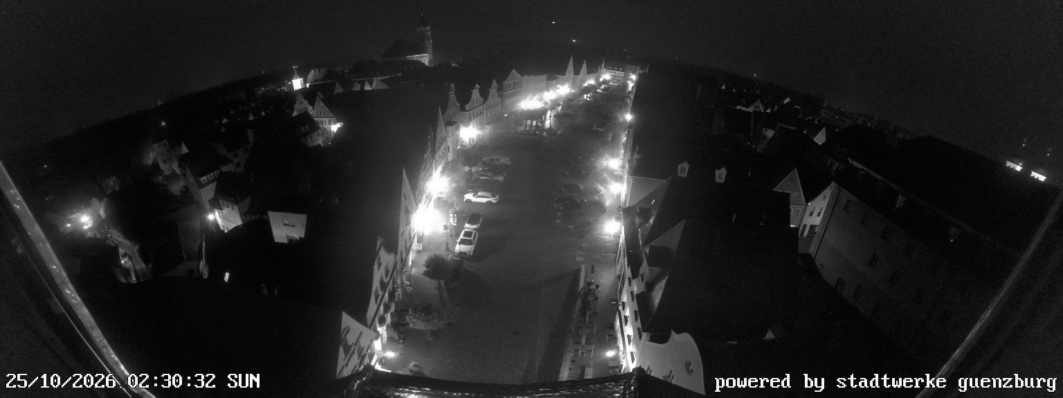 Archived image Webcam Günzburg Town Square
