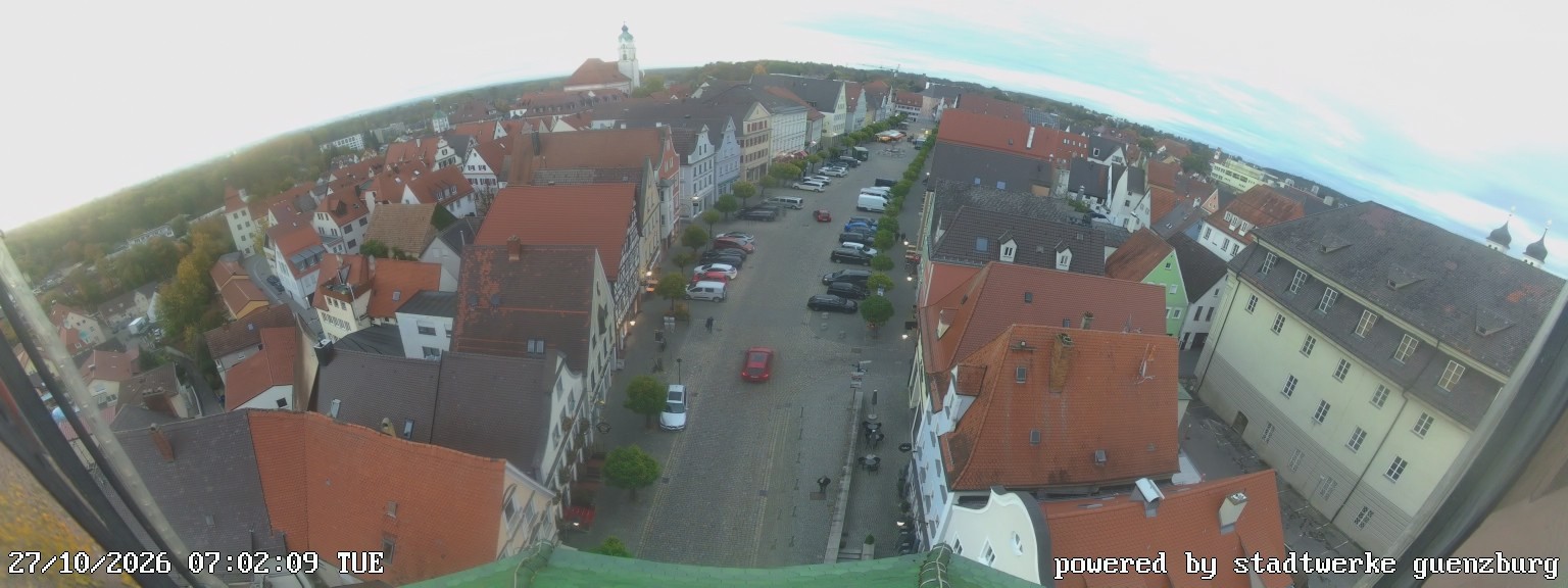 Archiv Foto Webcam Günzburg Marktplatz