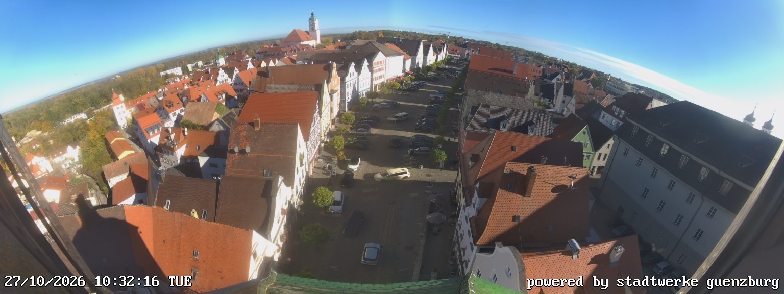 Archiv Foto Webcam Günzburg Marktplatz