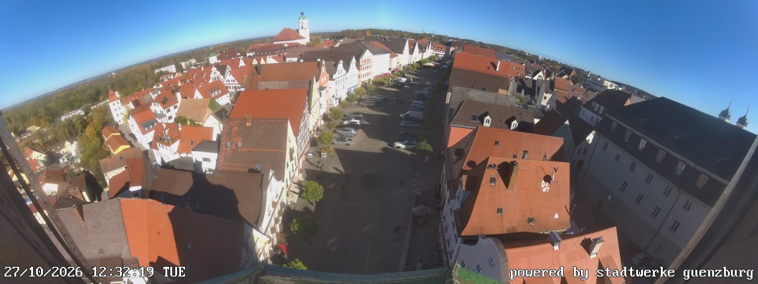 Archiv Foto Webcam Günzburg Marktplatz