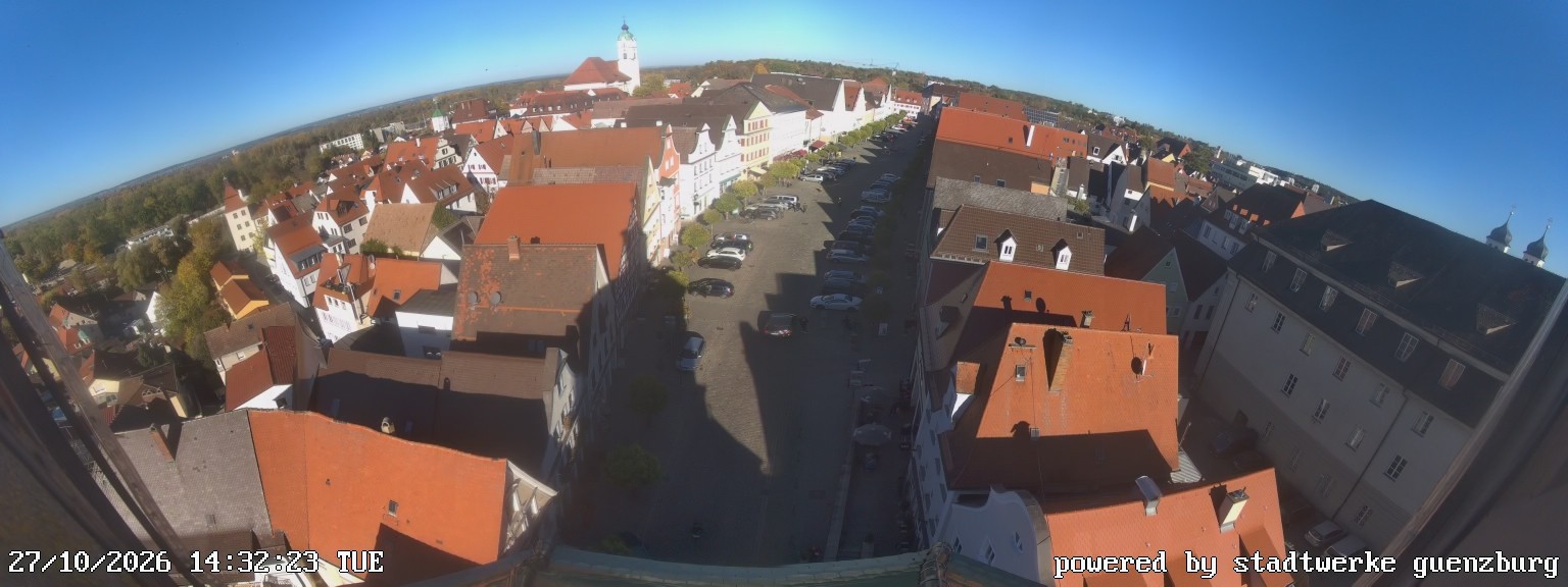 Archiv Foto Webcam Günzburg Marktplatz