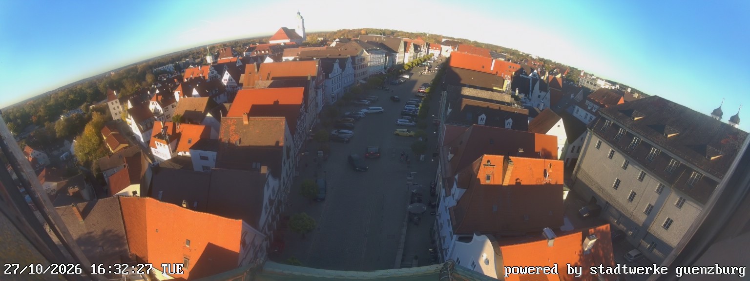 Archiv Foto Webcam Günzburg Marktplatz