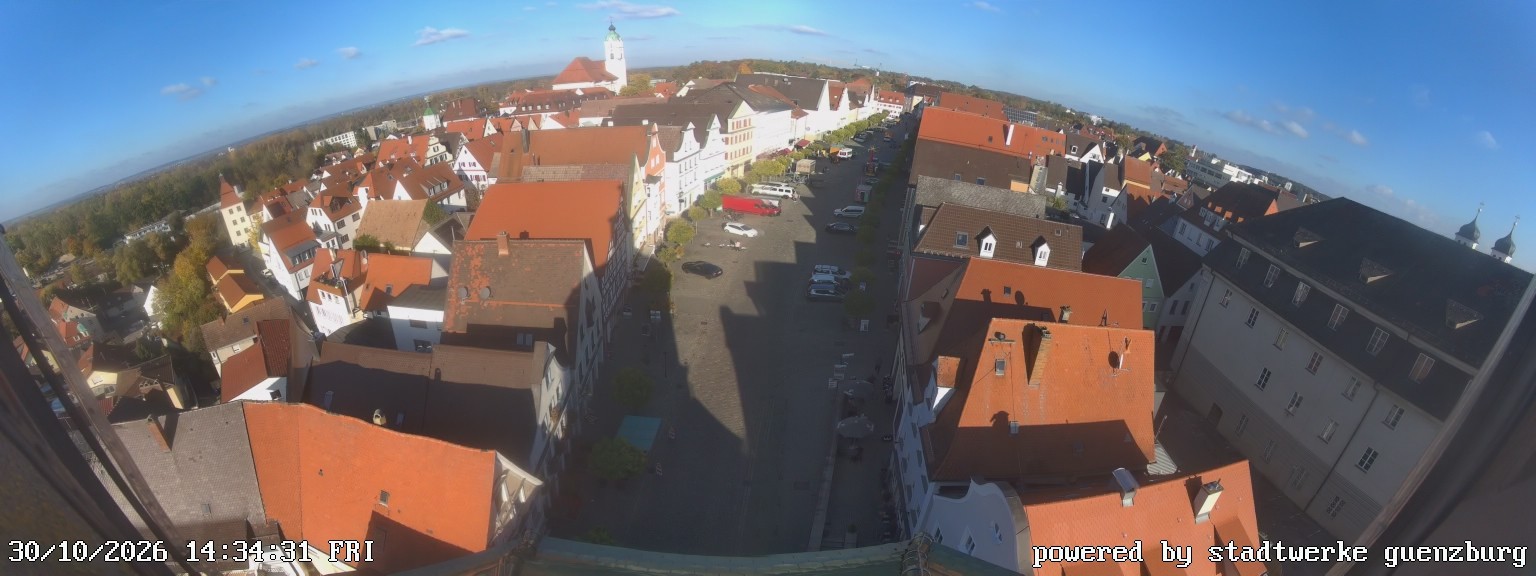 Archiv Foto Webcam Günzburg Marktplatz