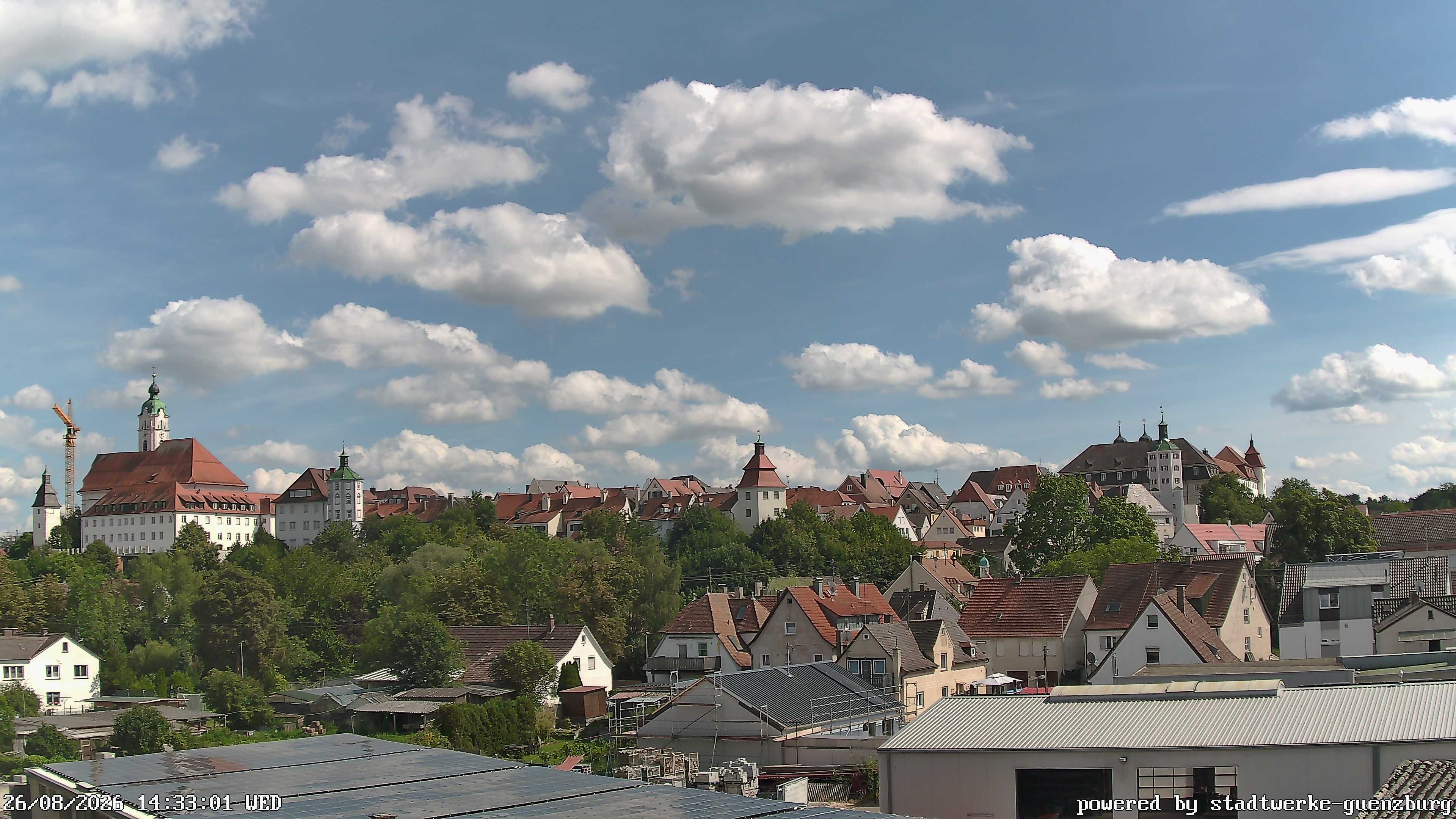 Archiv Foto Webcam Günzburg Altstadt