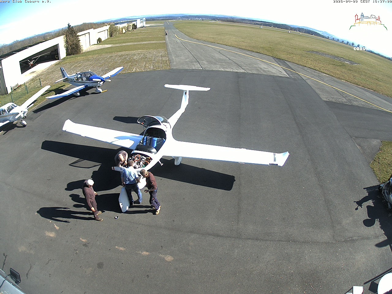 Archiv Foto Webcam Vorfeld Aero Club Coburg