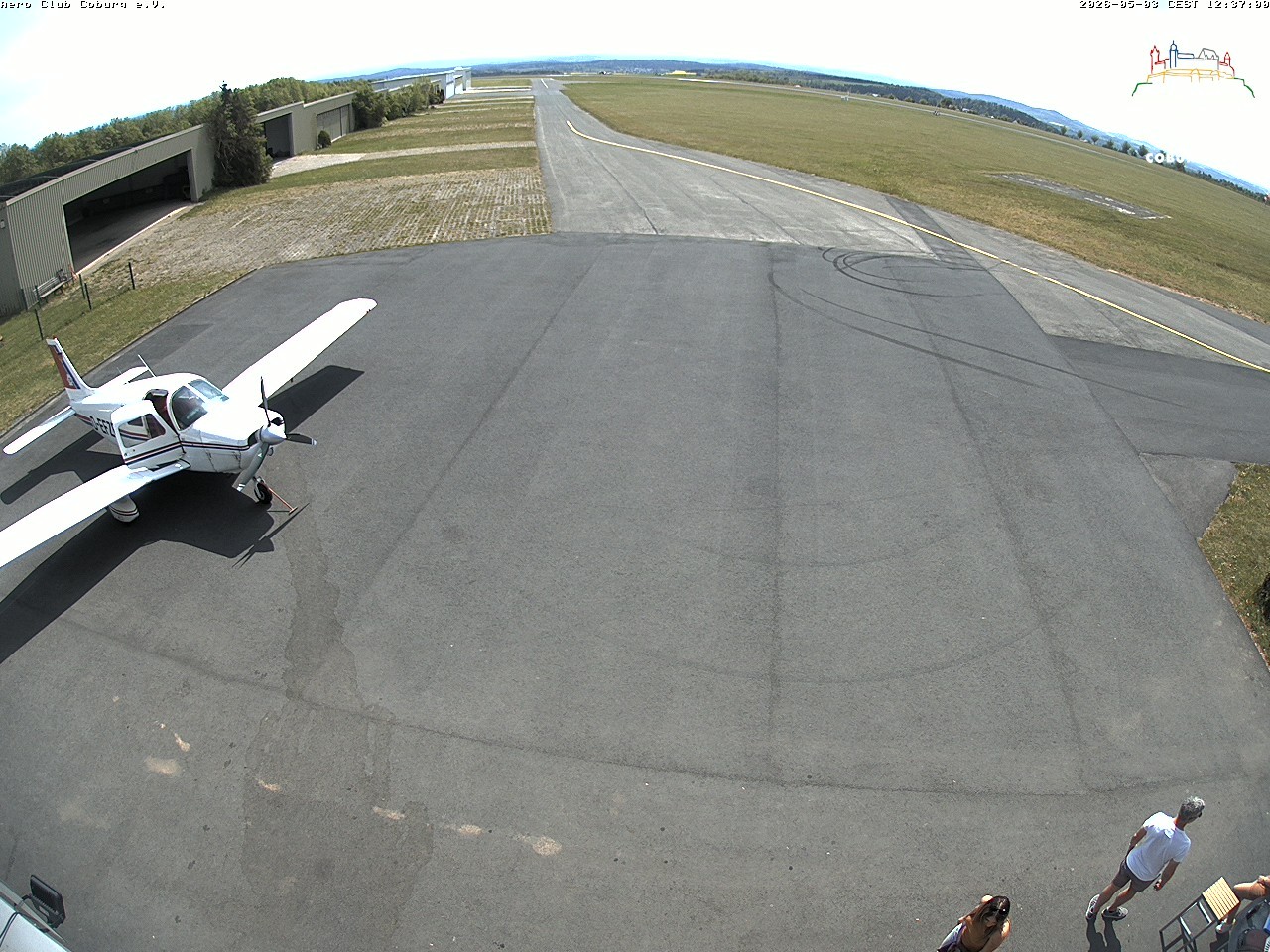 Archiv Foto Webcam Vorfeld Aero Club Coburg