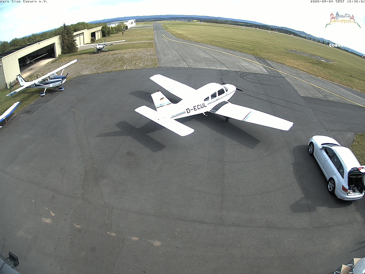 Archiv Foto Webcam Vorfeld Aero Club Coburg