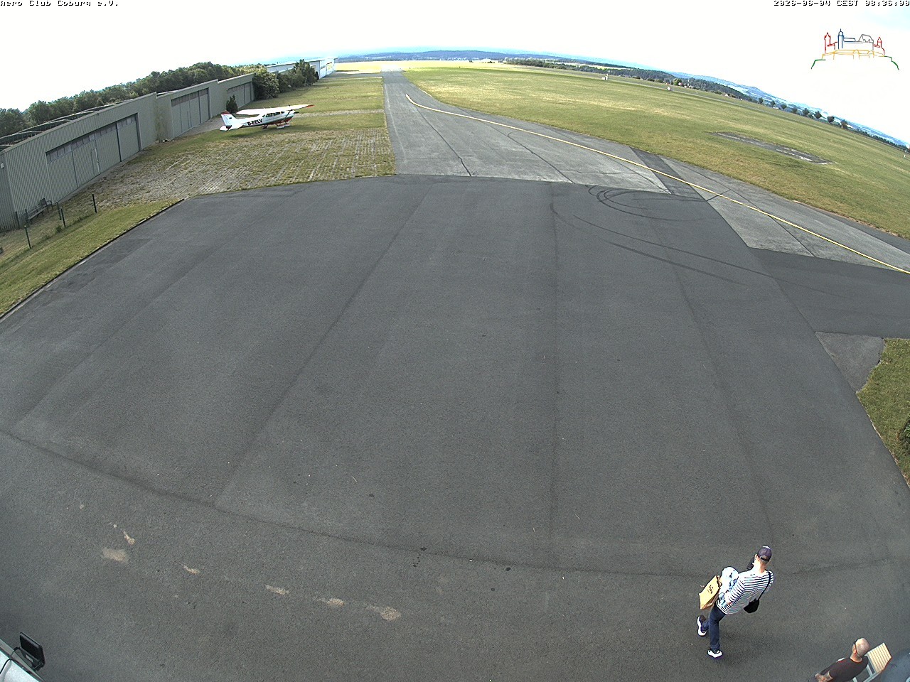 Archiv Foto Webcam Vorfeld Aero Club Coburg