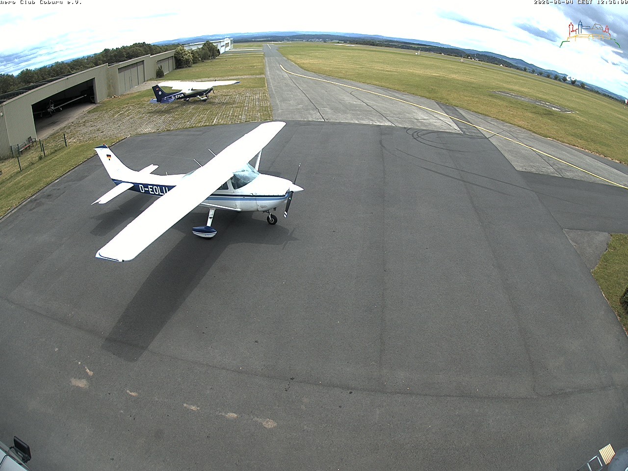 Archiv Foto Webcam Vorfeld Aero Club Coburg