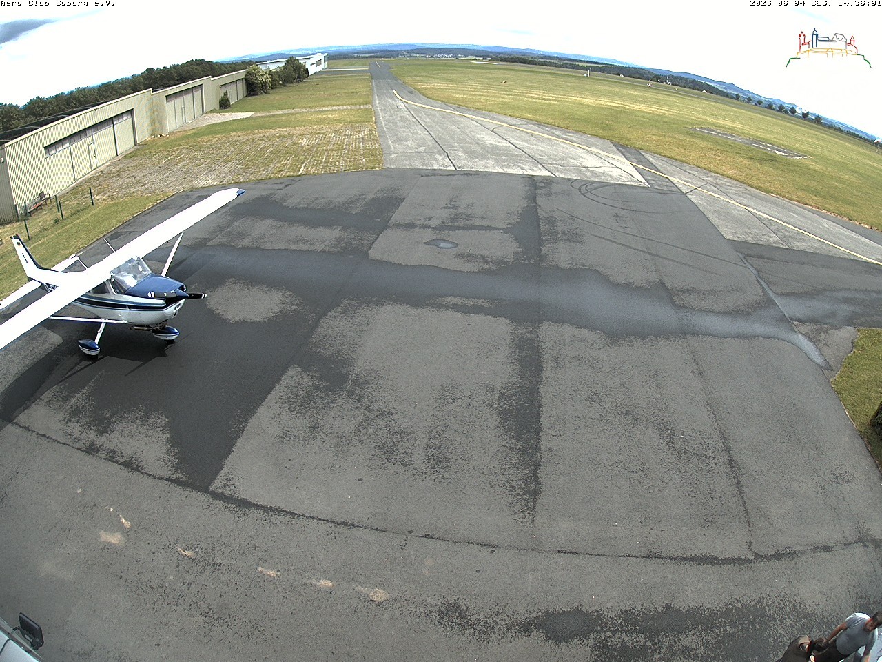 Archiv Foto Webcam Vorfeld Aero Club Coburg