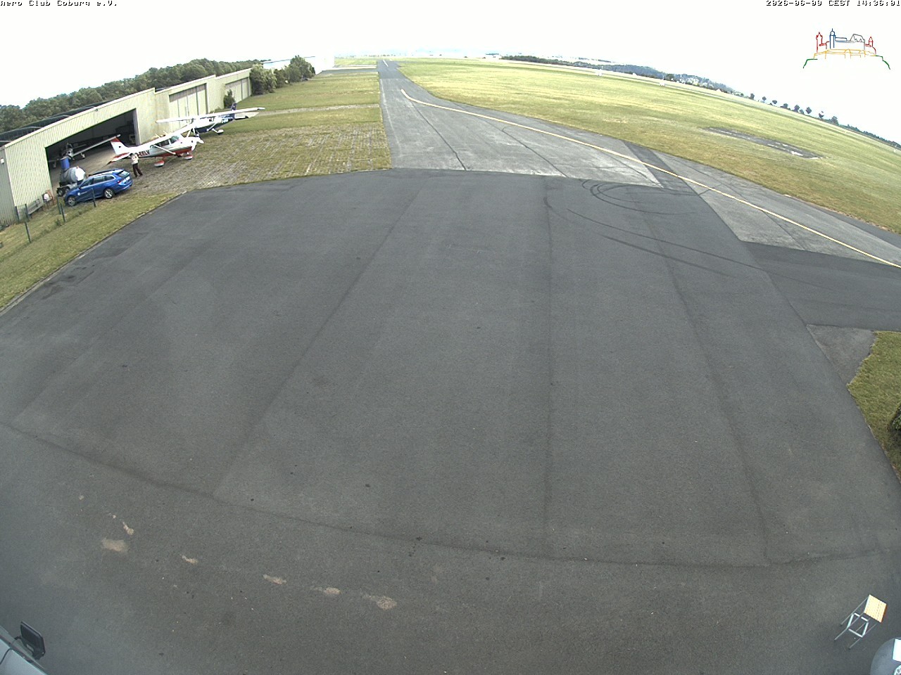 Archiv Foto Webcam Vorfeld Aero Club Coburg