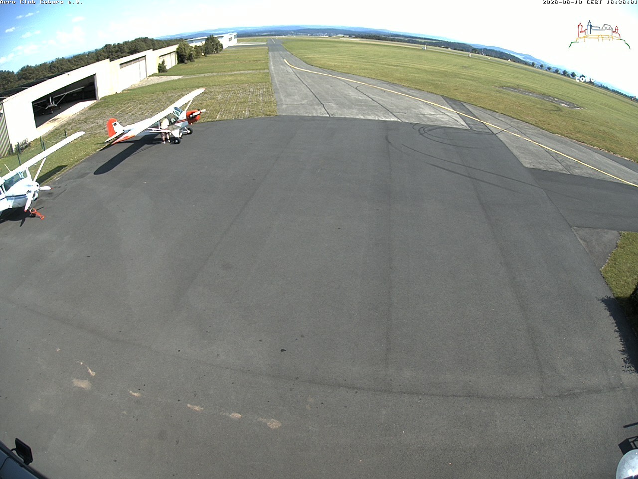 Archiv Foto Webcam Vorfeld Aero Club Coburg