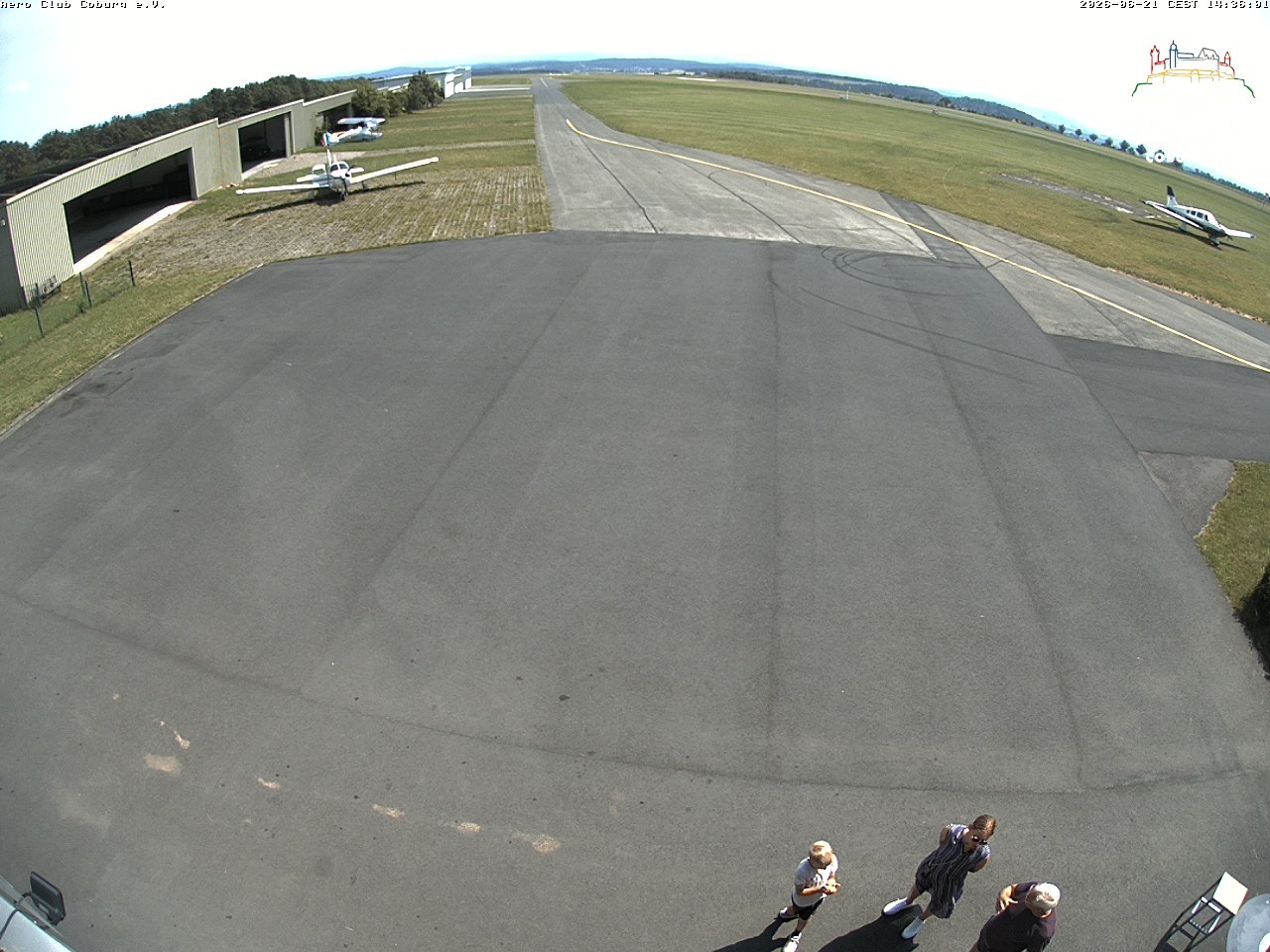 Archiv Foto Webcam Vorfeld Aero Club Coburg