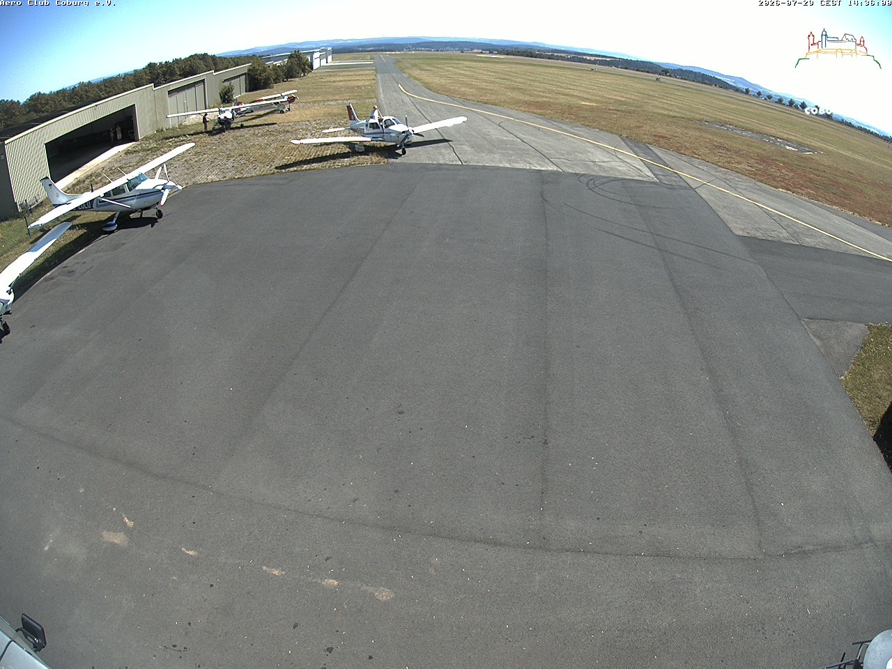 Archiv Foto Webcam Vorfeld Aero Club Coburg