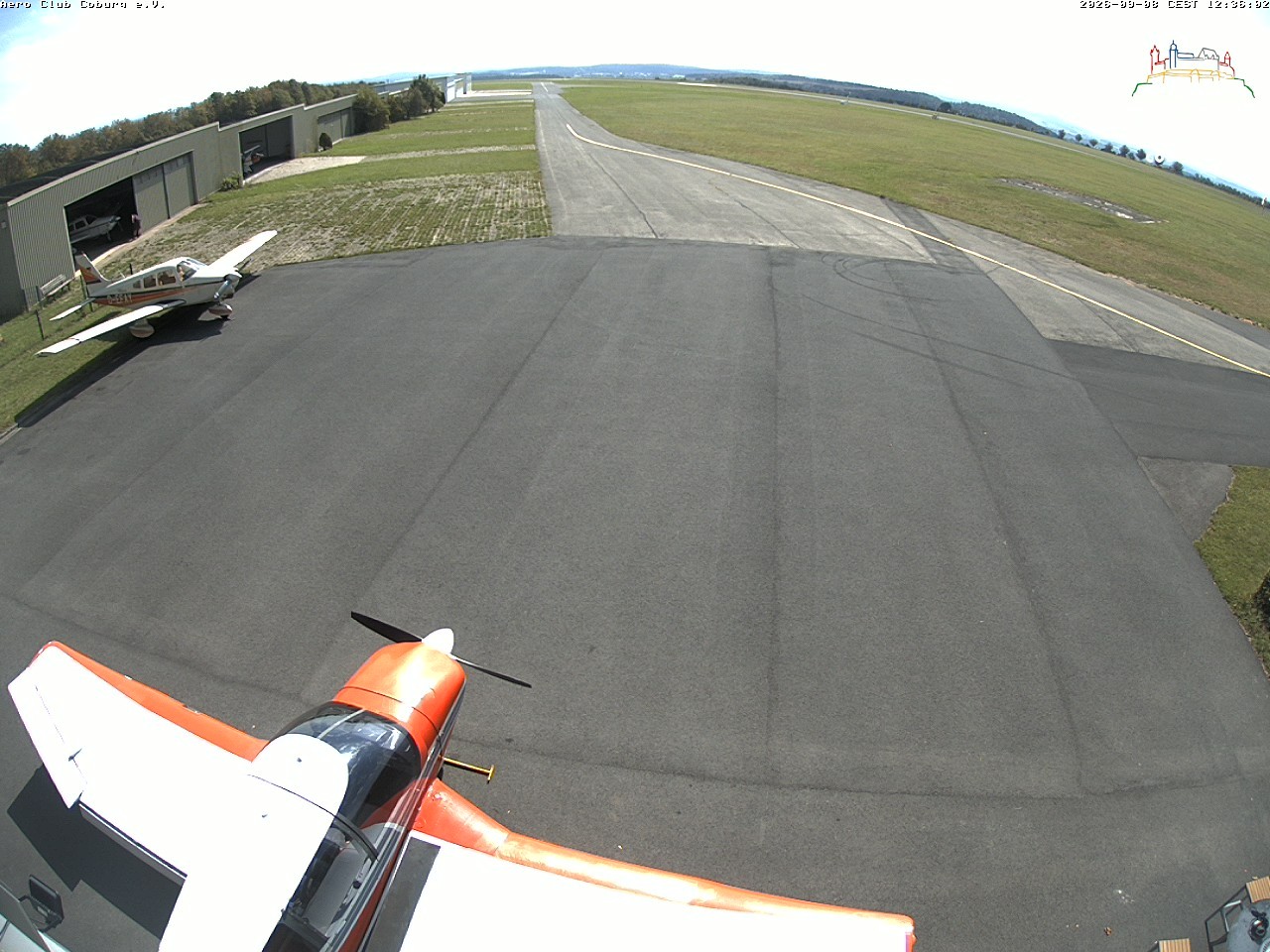 Archiv Foto Webcam Vorfeld Aero Club Coburg