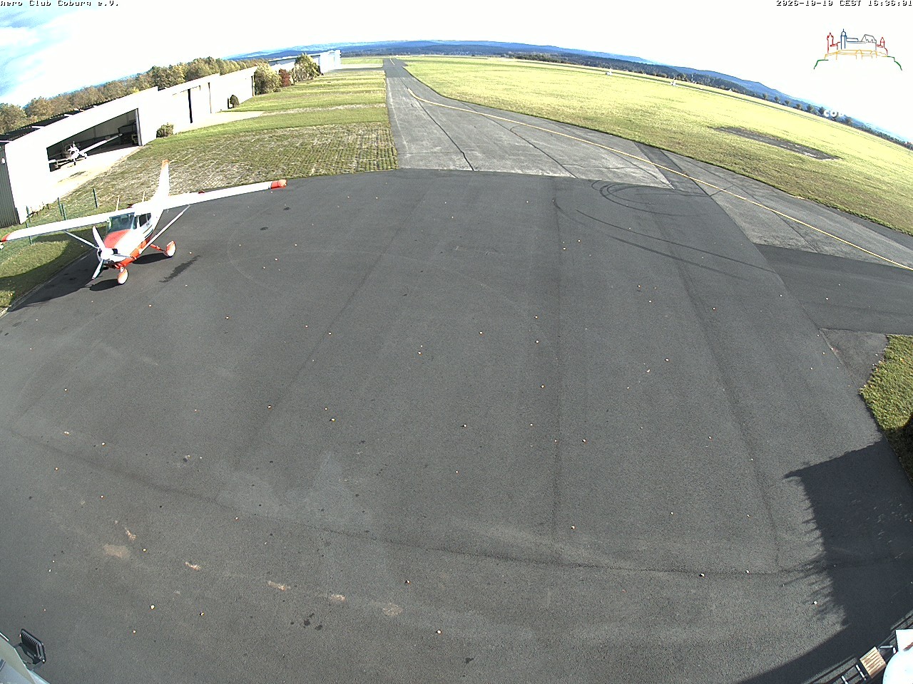 Archiv Foto Webcam Vorfeld Aero Club Coburg