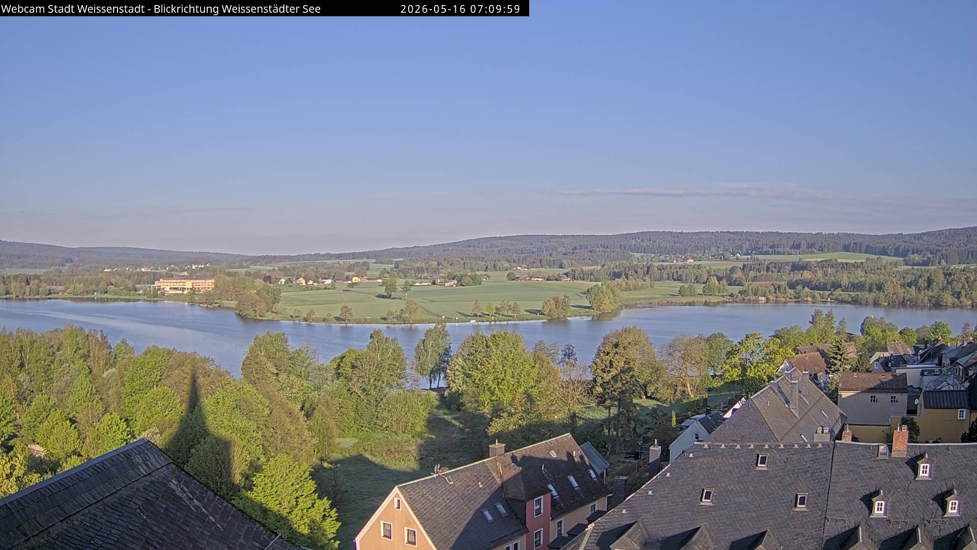 Archiv Foto Webcam Blick auf den Weißenstädter See