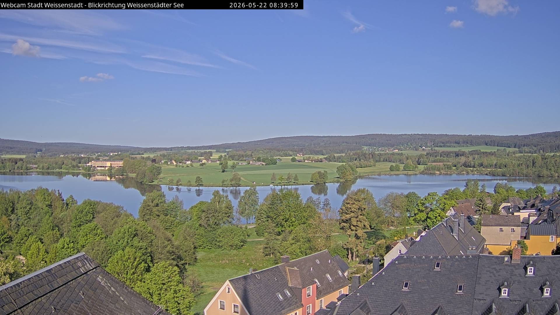 Archiv Foto Webcam Blick auf den Weißenstädter See