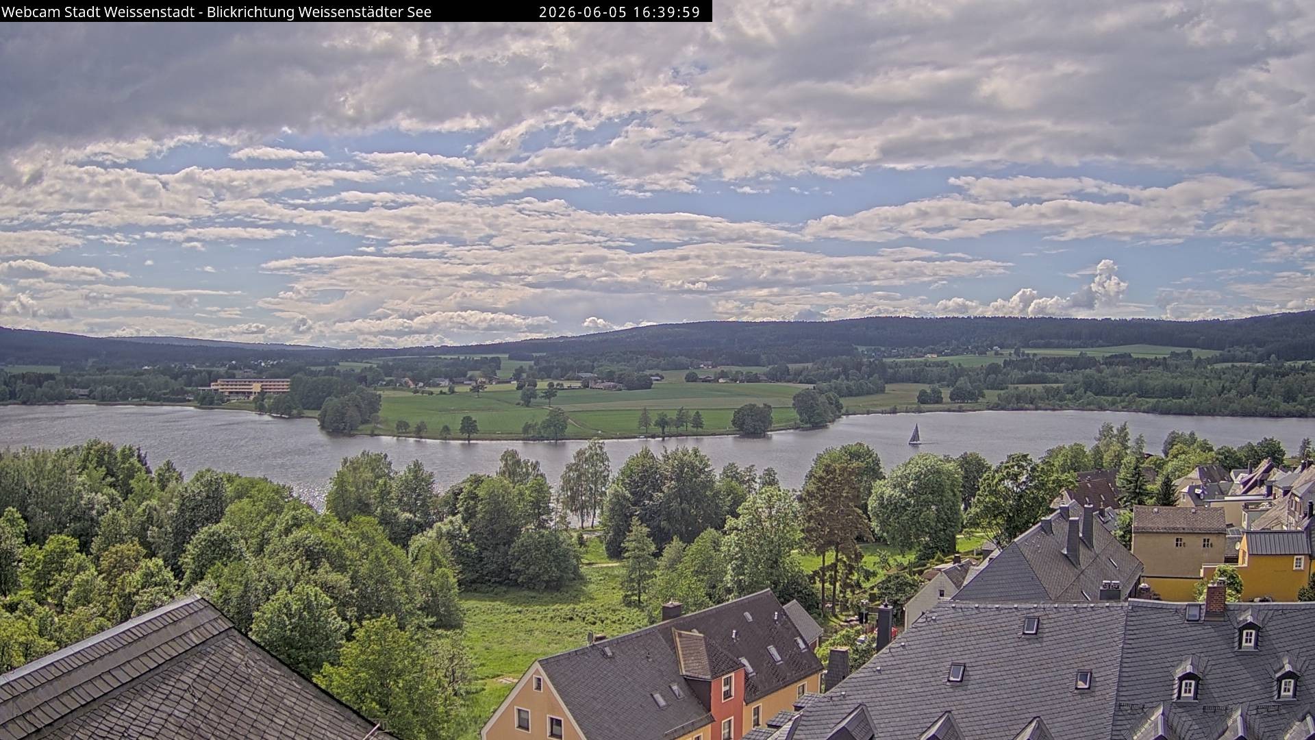 Archiv Foto Webcam Blick auf den Weißenstädter See