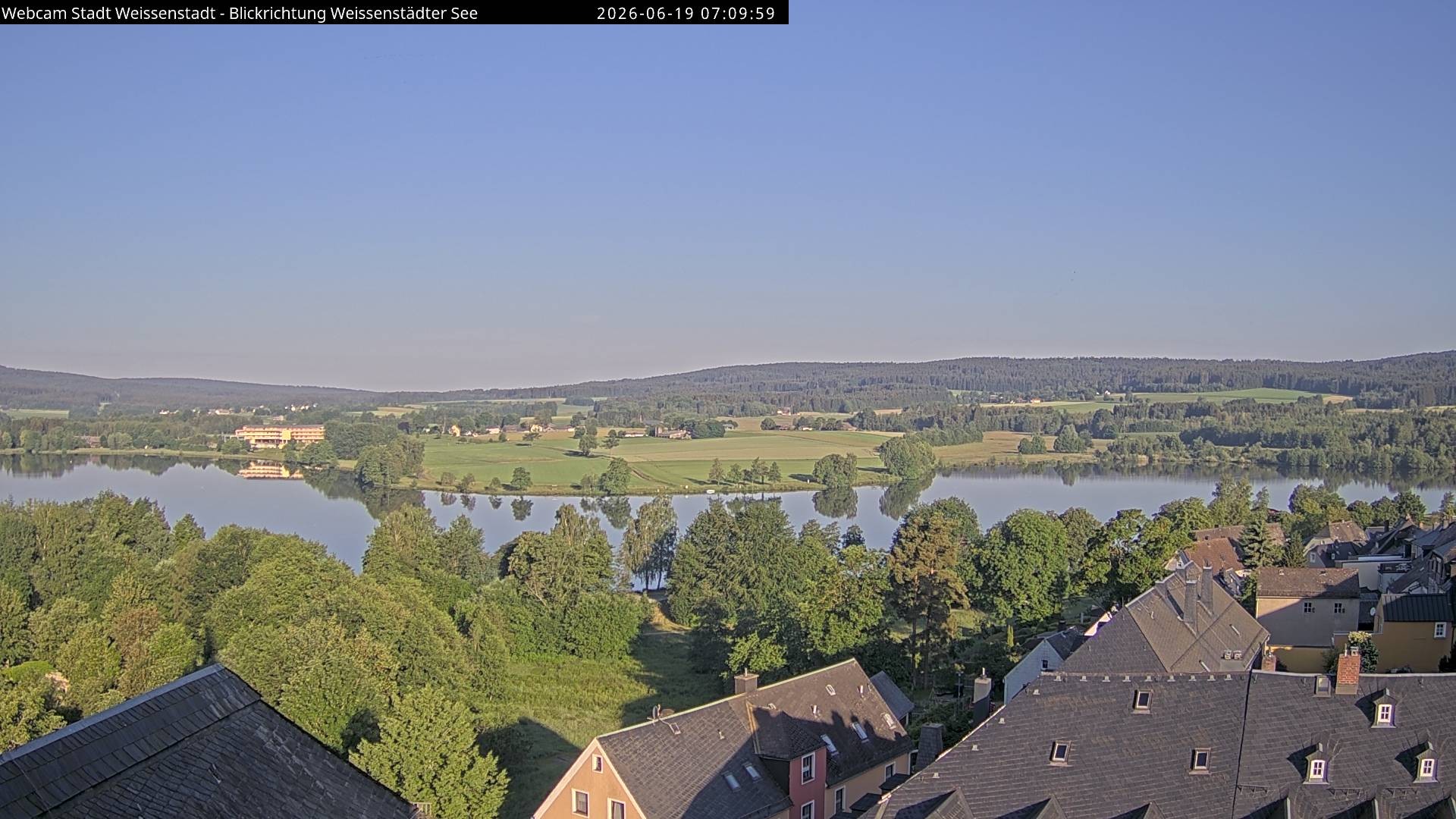 Archiv Foto Webcam Blick auf den Weißenstädter See