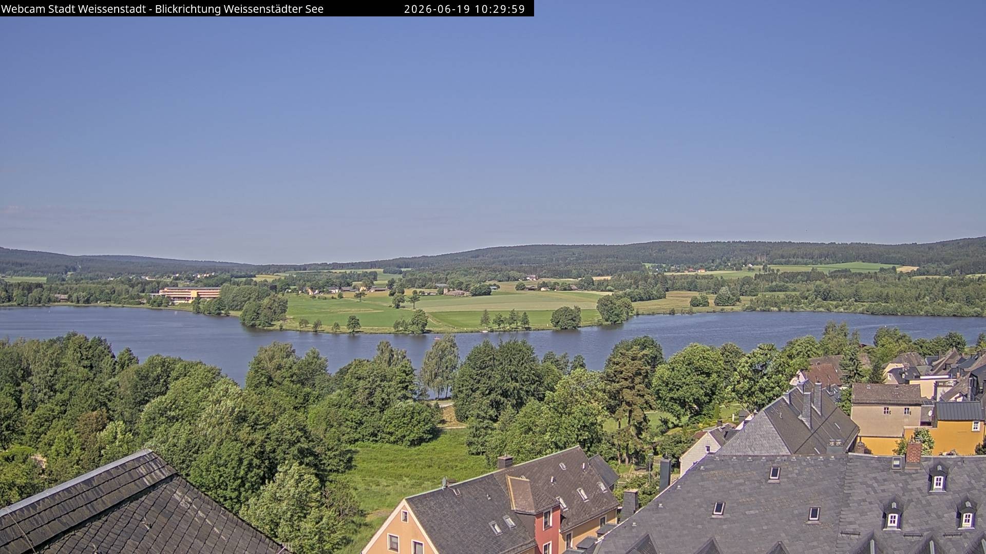 Archiv Foto Webcam Blick auf den Weißenstädter See