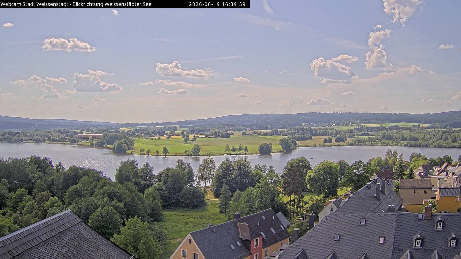 Archiv Foto Webcam Blick auf den Weißenstädter See