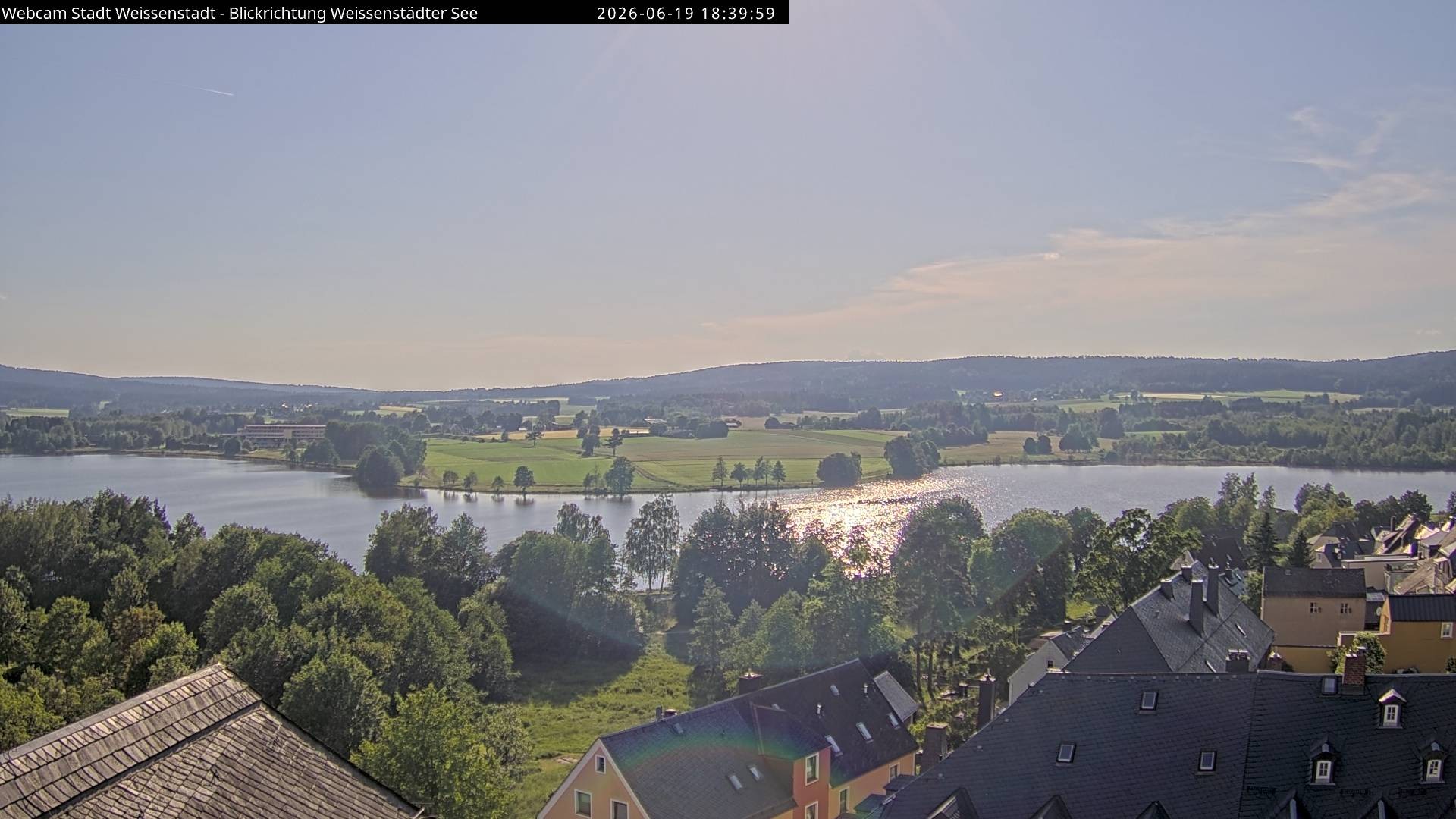 Archiv Foto Webcam Blick auf den Weißenstädter See