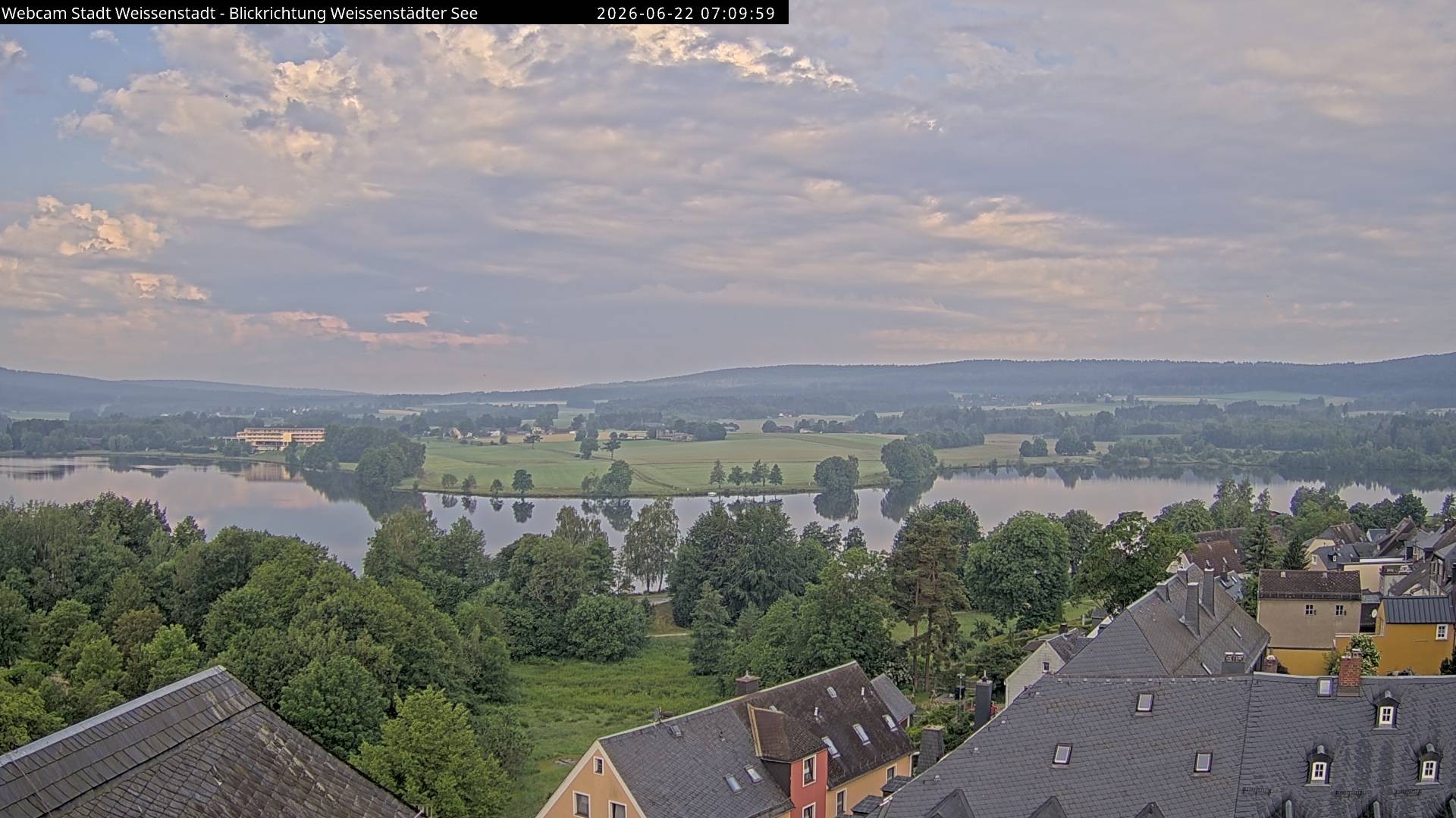 Archiv Foto Webcam Blick auf den Weißenstädter See