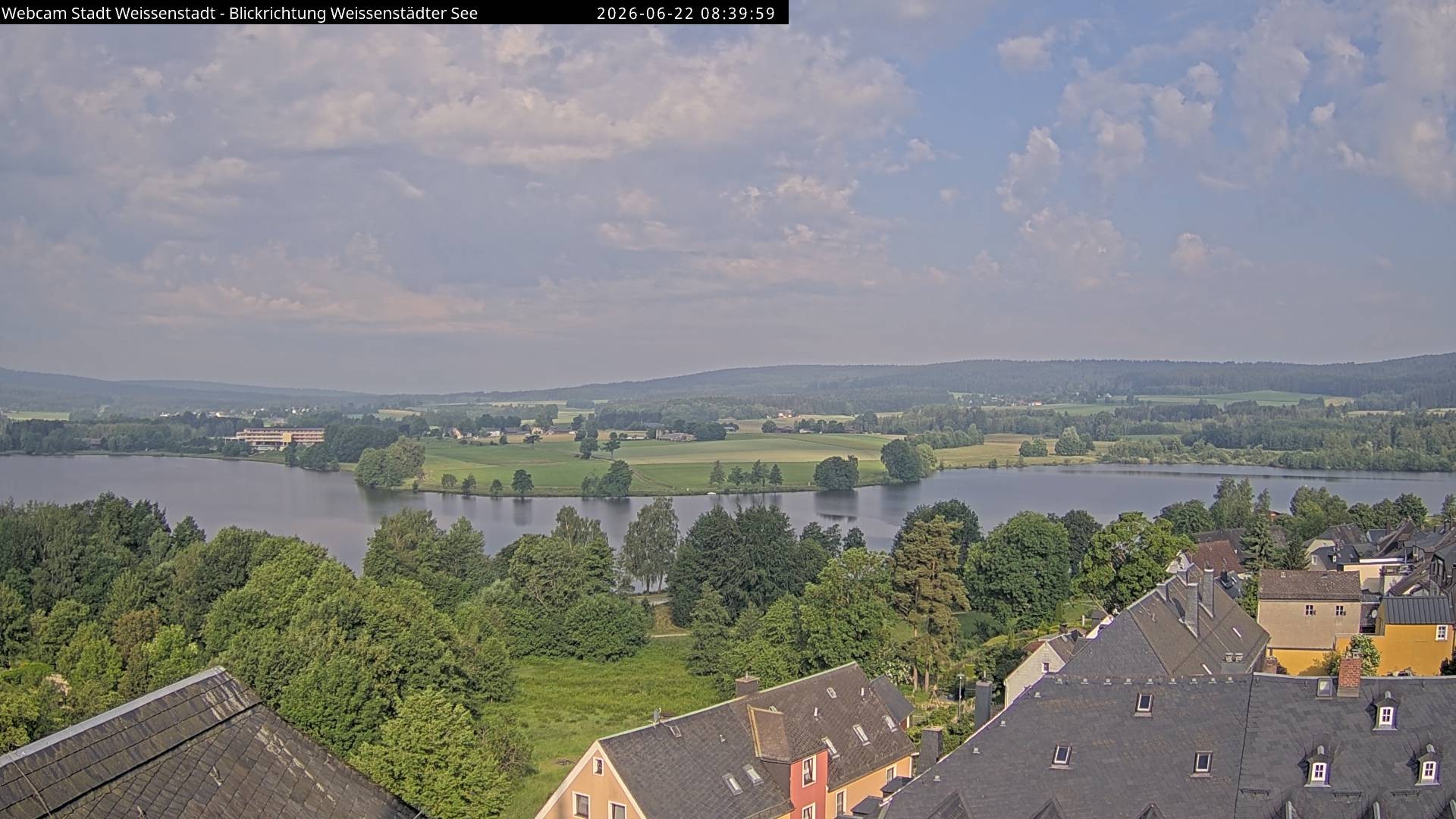 Archiv Foto Webcam Blick auf den Weißenstädter See