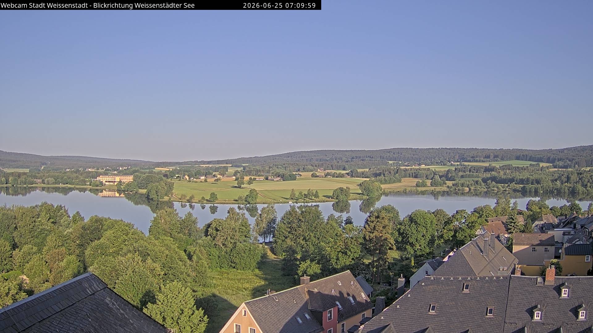 Archiv Foto Webcam Blick auf den Weißenstädter See